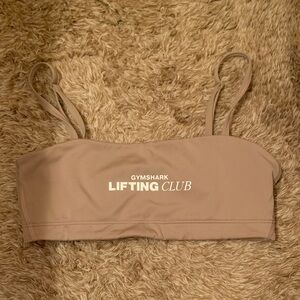 Gymshark Beige Lifting Club Sports Bra